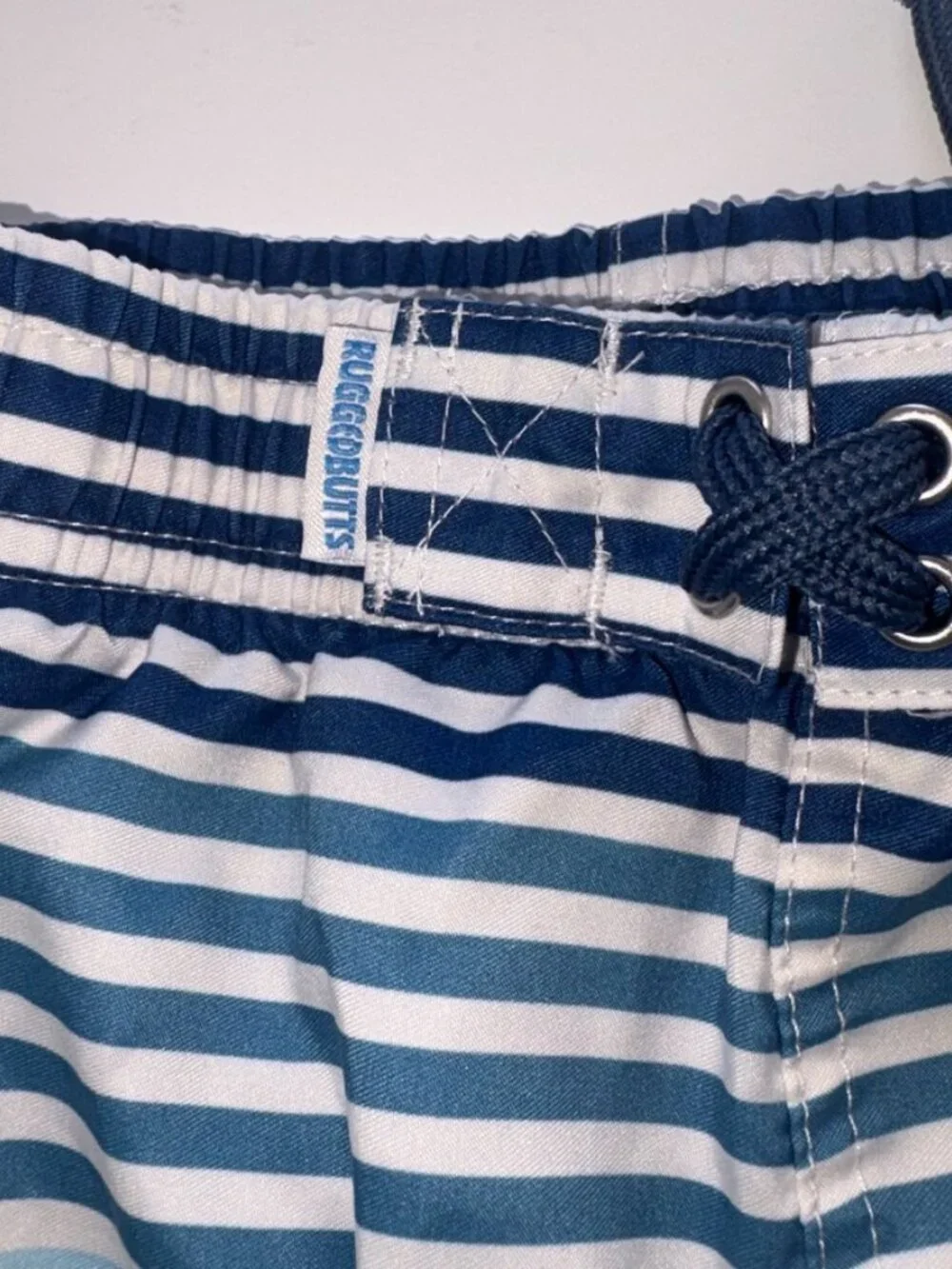 Boys' RuggedButts Striped Swim Trunks size 5 Preppy Traditional Lined